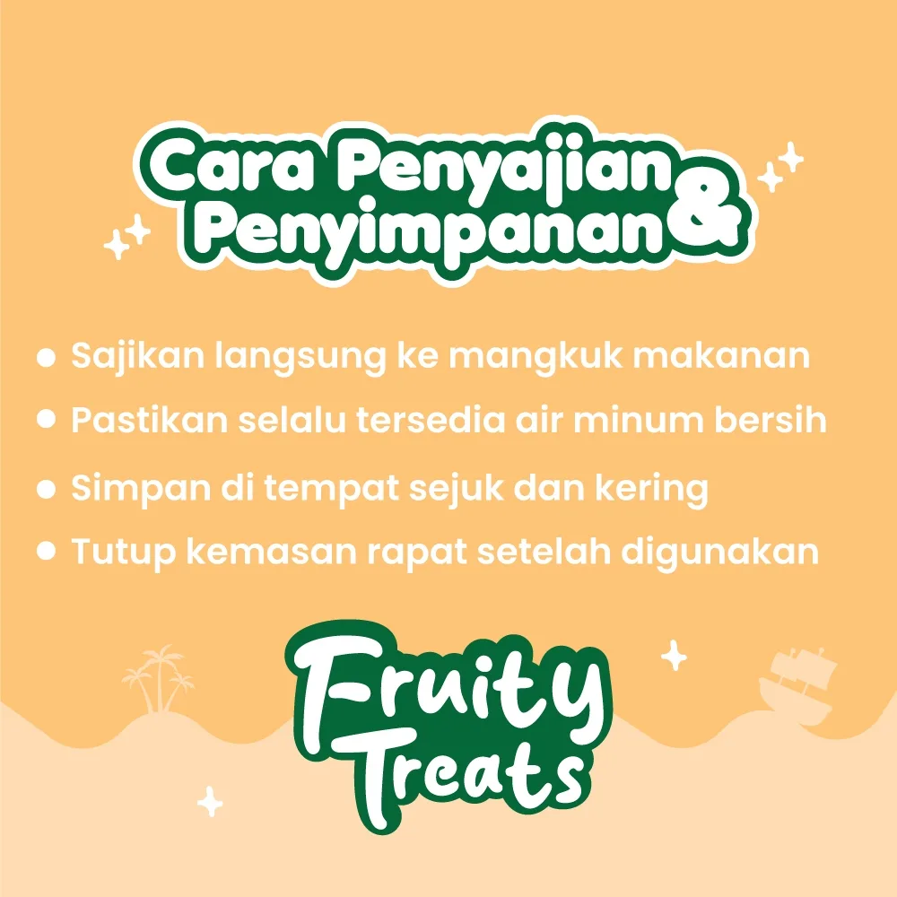 HAMARU Fruity Treats Makanan Hamster Camilan Buah Kering Snack Vitamin Pakan Sehat 50g Marmut