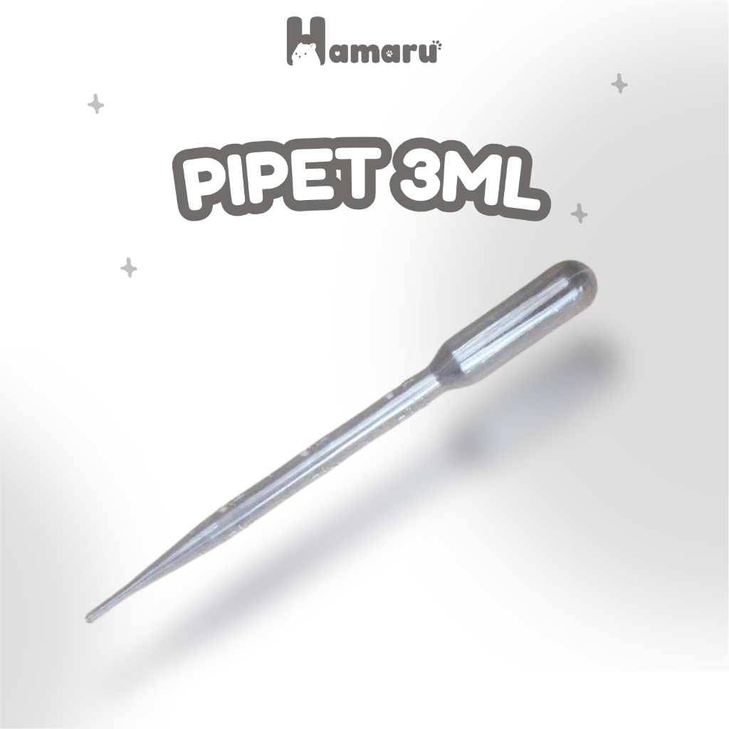 Hamaru Pipet 3ml Alat Bantu Makan Hamster untuk Susu Bubur dan Makanan Cair