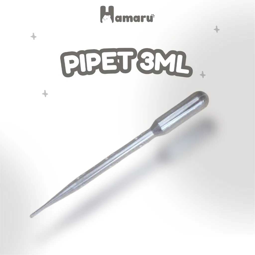 Hamaru Pipet 3ml Alat Bantu Makan Hamster untuk Susu Bubur dan Makanan Cair