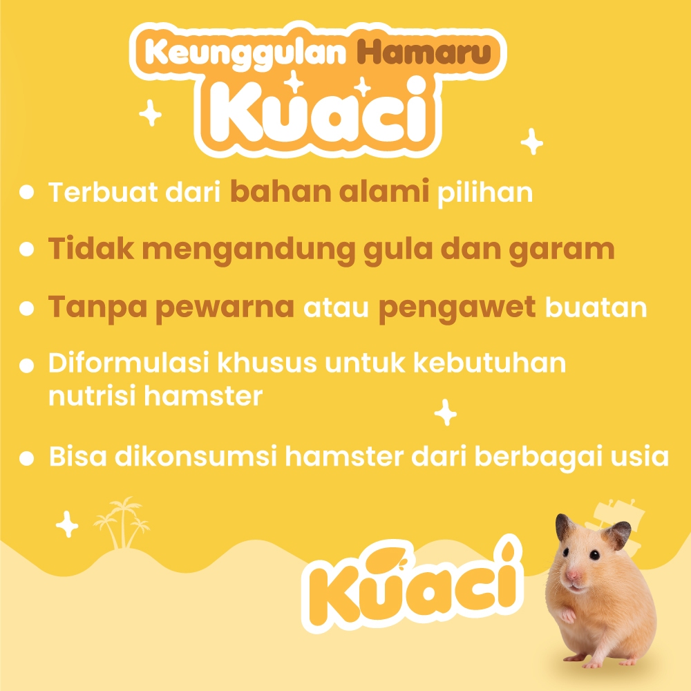 HAMARU Kuaci Snack Makanan Hamster Camilan Biji Kering  Pakan Sunflower Seed Sehat 50g