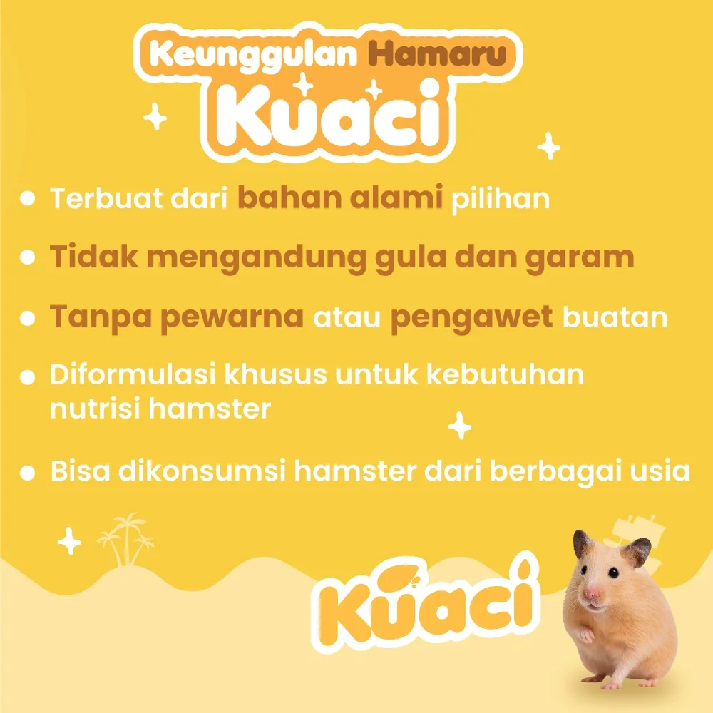 HAMARU Kuaci Snack Makanan Hamster Camilan Biji Kering  Pakan Sunflower Seed Sehat 50g