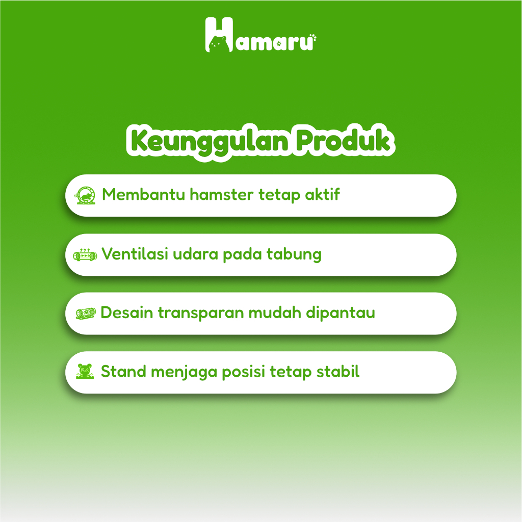 Hamaru Kora Kora Tunnel Hamster Mainan Terowongan Hamster Transparan Dengan Stand