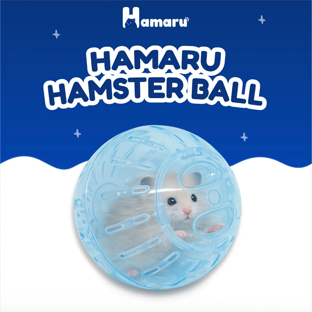 Hamaru Hamster Ball Jogging Bola Lari Mainan Accesories Hamster Marmut Landak Mini Hewan Kecil