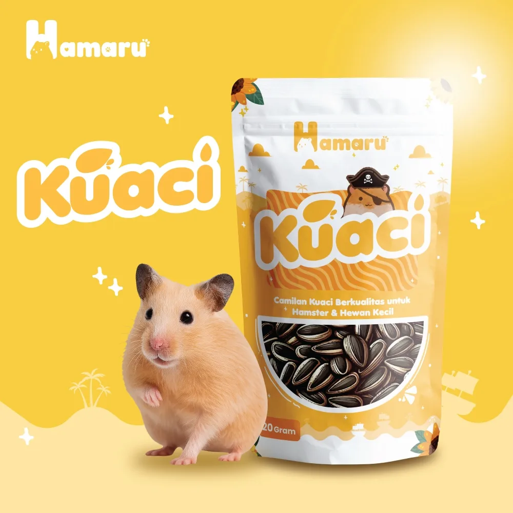 HAMARU Kuaci Snack Makanan Hamster Camilan Biji Kering  Pakan Sunflower Seed Sehat 50g