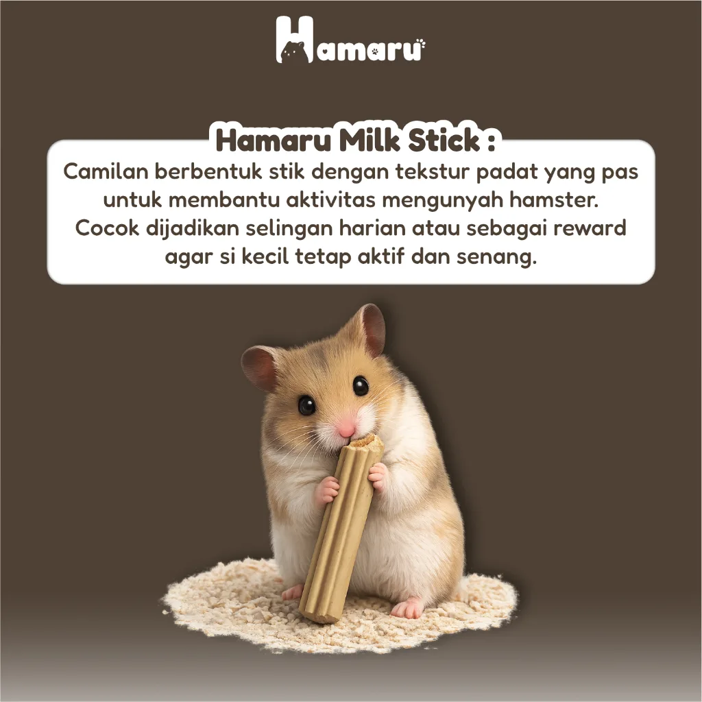 Hamaru Milk Stick Snack Camilan Hamster Treat Reward Hamter Cincila Marmut Sugar Glider Small Pets
