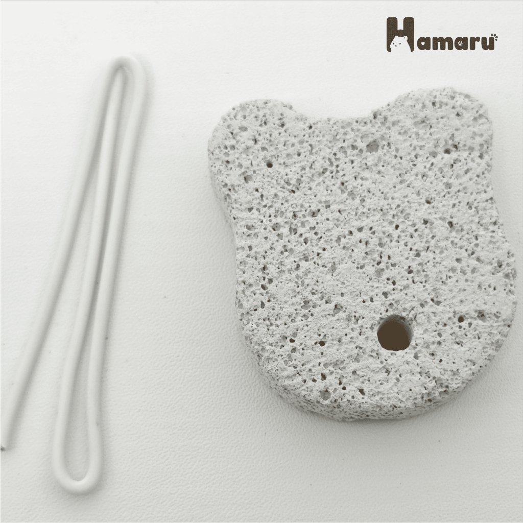 Hamaru Gnawing Stone Hamster Batu Gigit Mineral Alami Asah Gigi Anti Gigi Panjang Aman