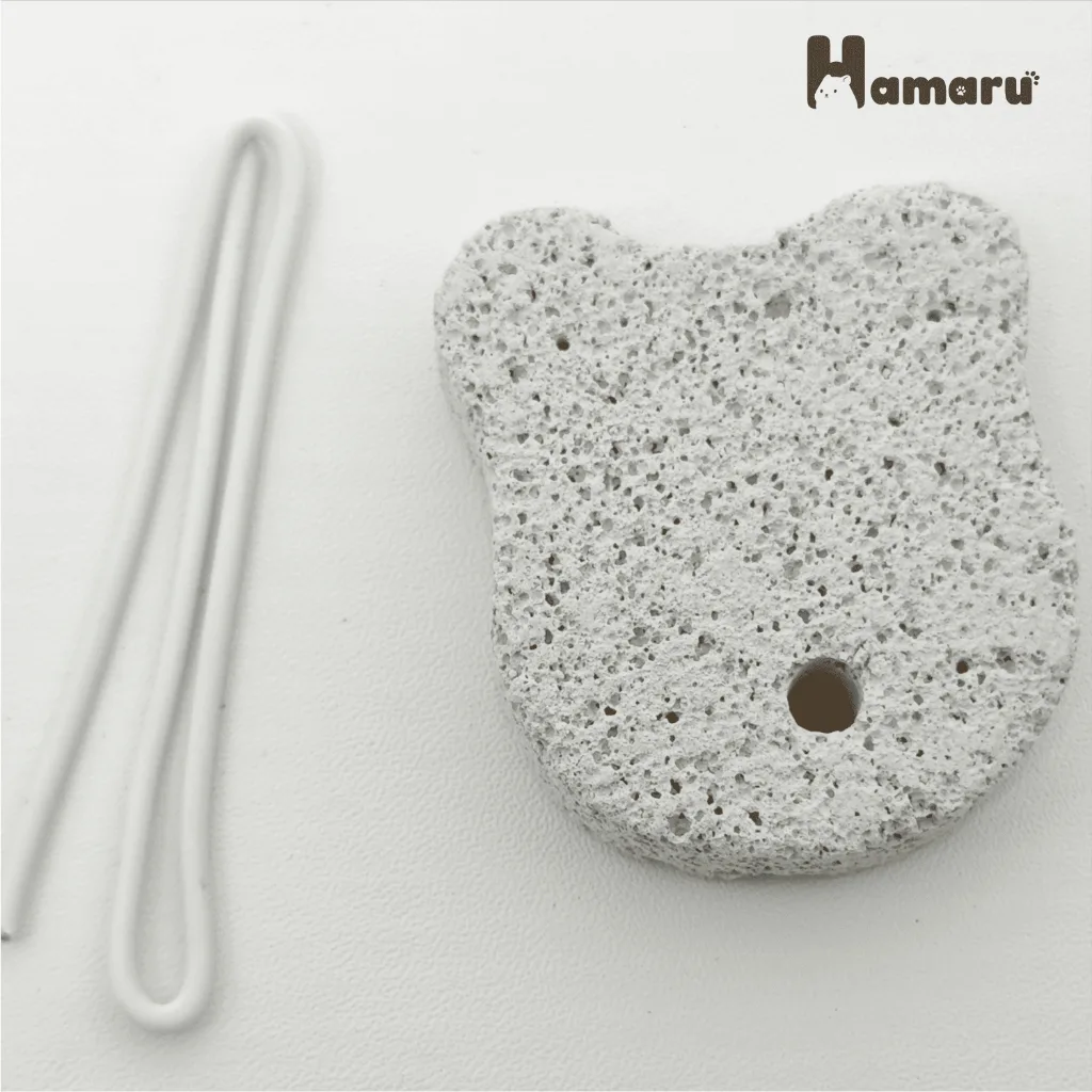 Hamaru Gnawing Stone Hamster Batu Gigit Mineral Alami Asah Gigi Anti Gigi Panjang Aman