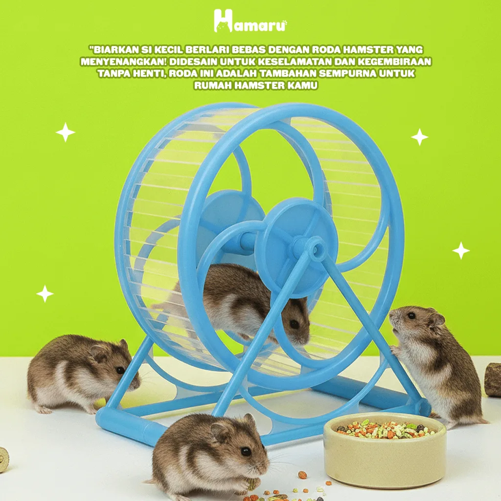 HAMARU Wheels Exercise Kincir Mainan & Latihan Olahraga Hamster Hewan Kecil