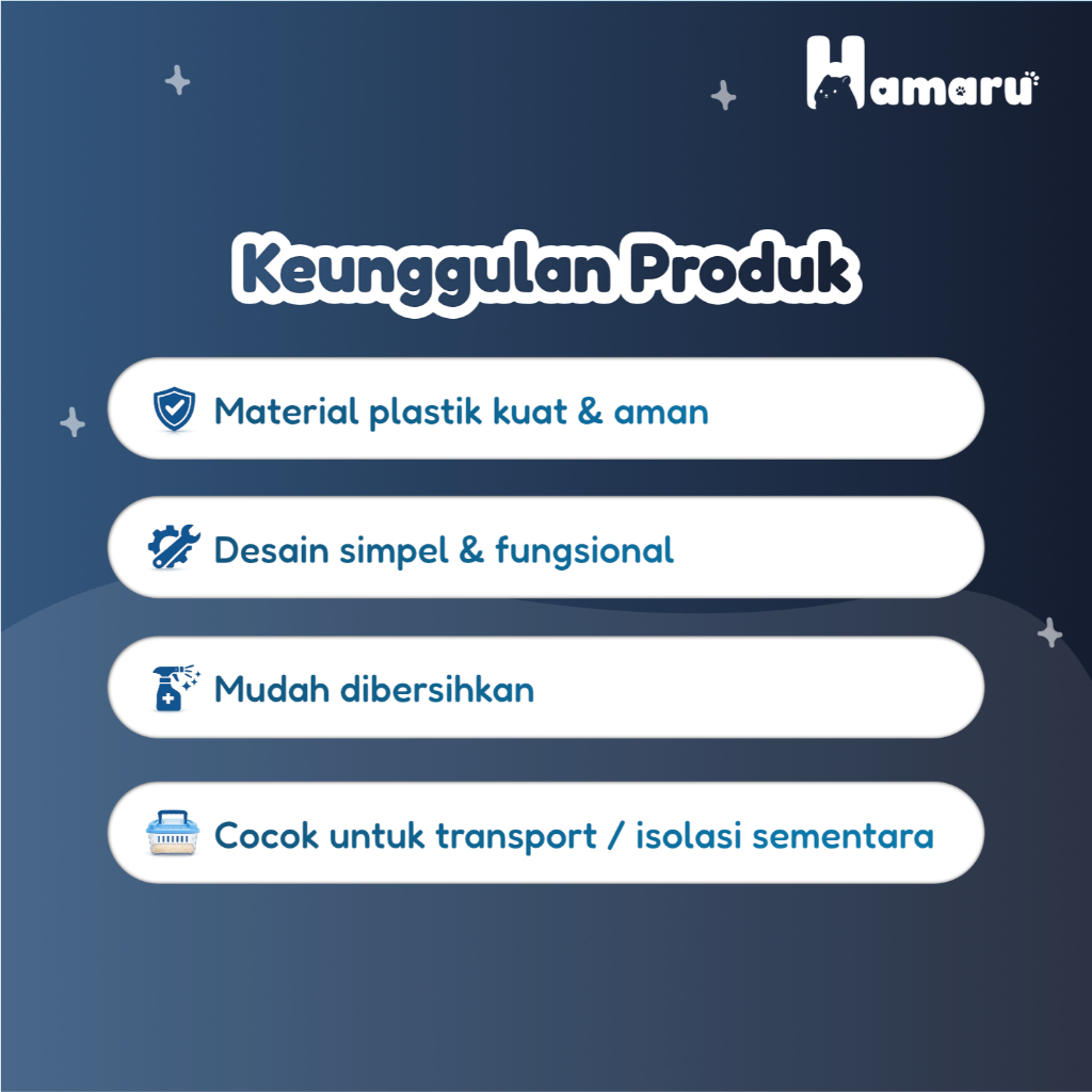 Hamaru Mini Terrarium Kandang Hamster Portable Transparan dengan Ventilasi Kandang Travel Praktis