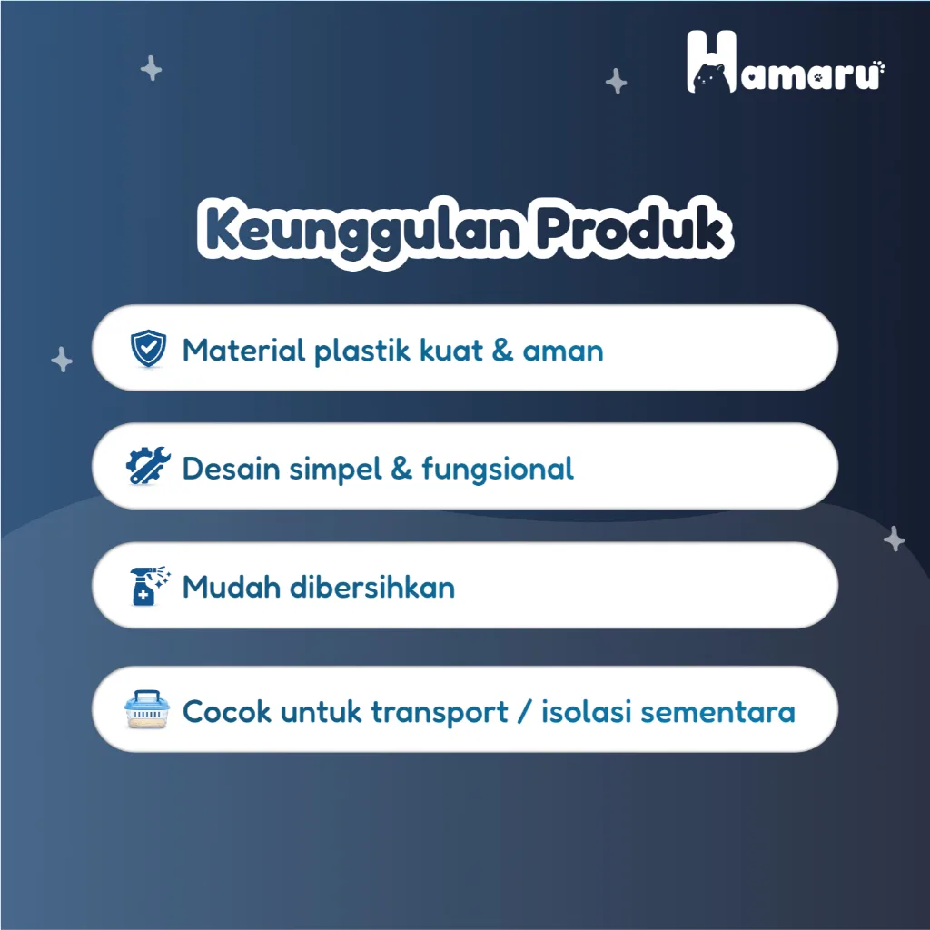 Hamaru Mini Terrarium Kandang Hamster Portable Transparan dengan Ventilasi Kandang Travel Praktis