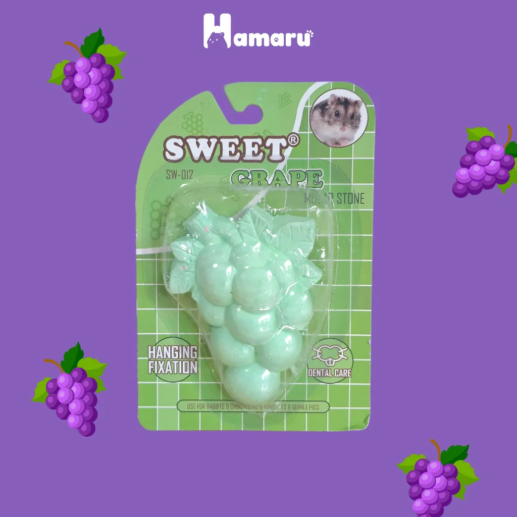 HAMARU Gnawing Stone Buah Batu Gigitan Hewan Hamster Bentuk Buah - Pisang
