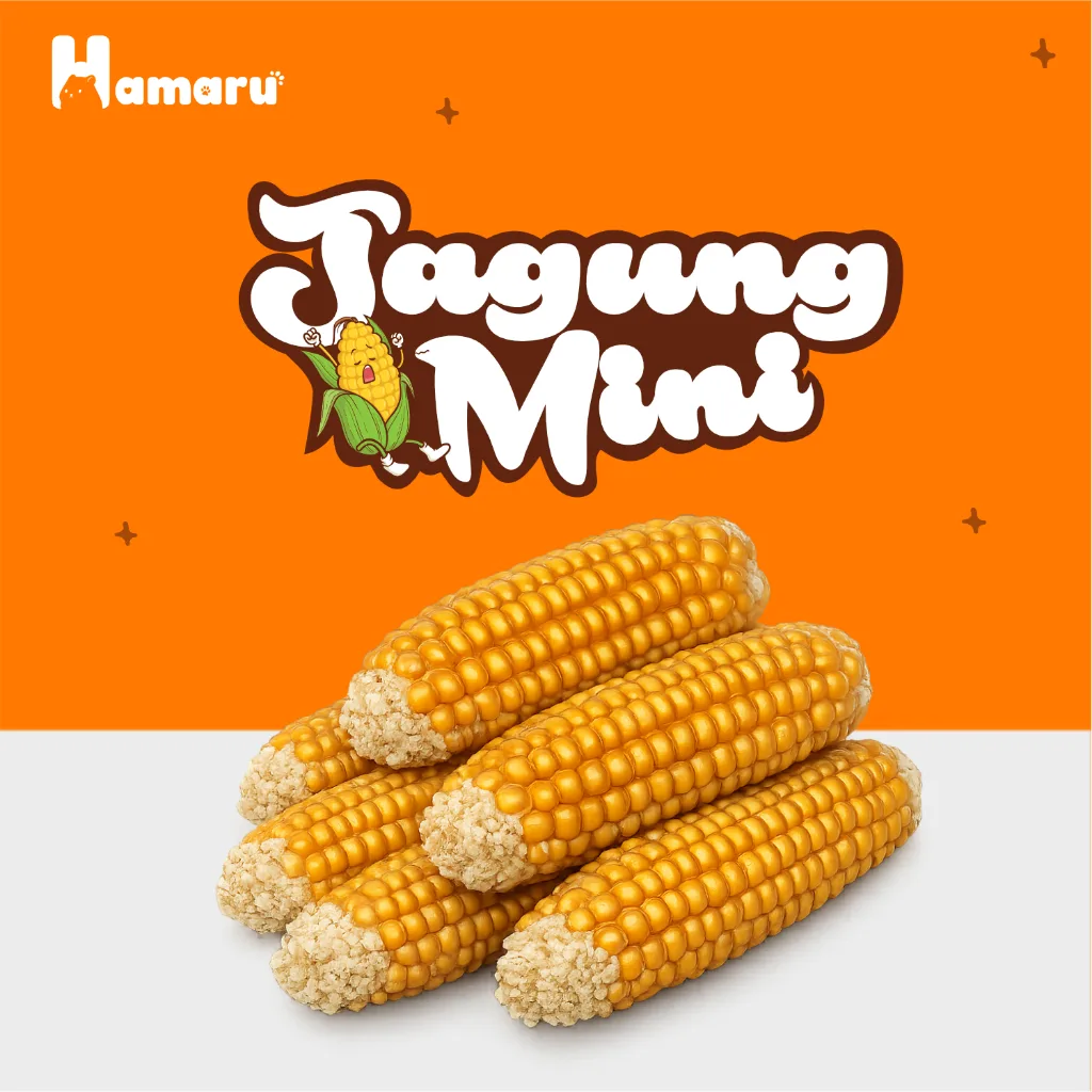 Hamaru Jagung Mini Corn Pakan Kering Hamster Cemilan Sehat Kaya Nutrisi