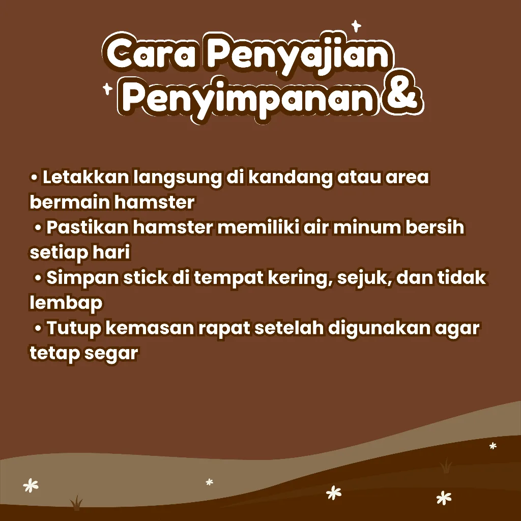 HAMARU Apple Chew Stick Kayu Apel Alami Gigitan & Perawatan Gigi Hamster Sugar Glider Marmut