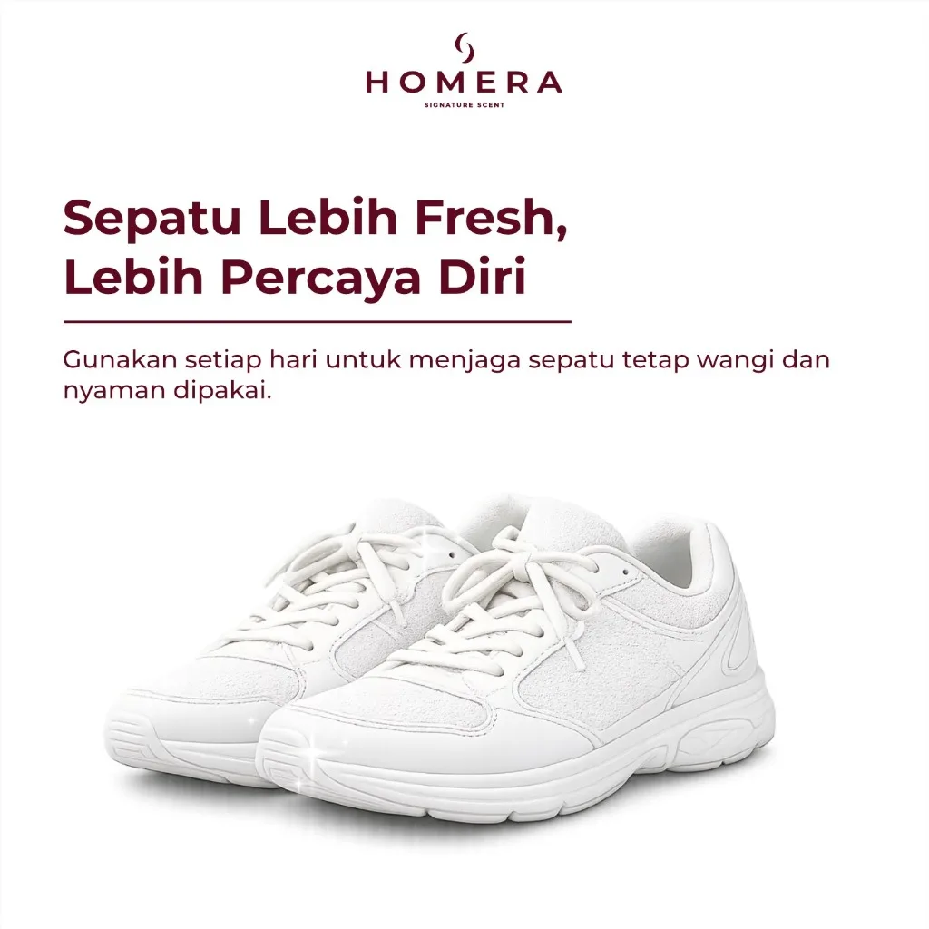 HOMERA Shoes Deodorizer Strawberry Fresh 100ml Anti Bakteri Jamur Penghilang Bau Sepatu