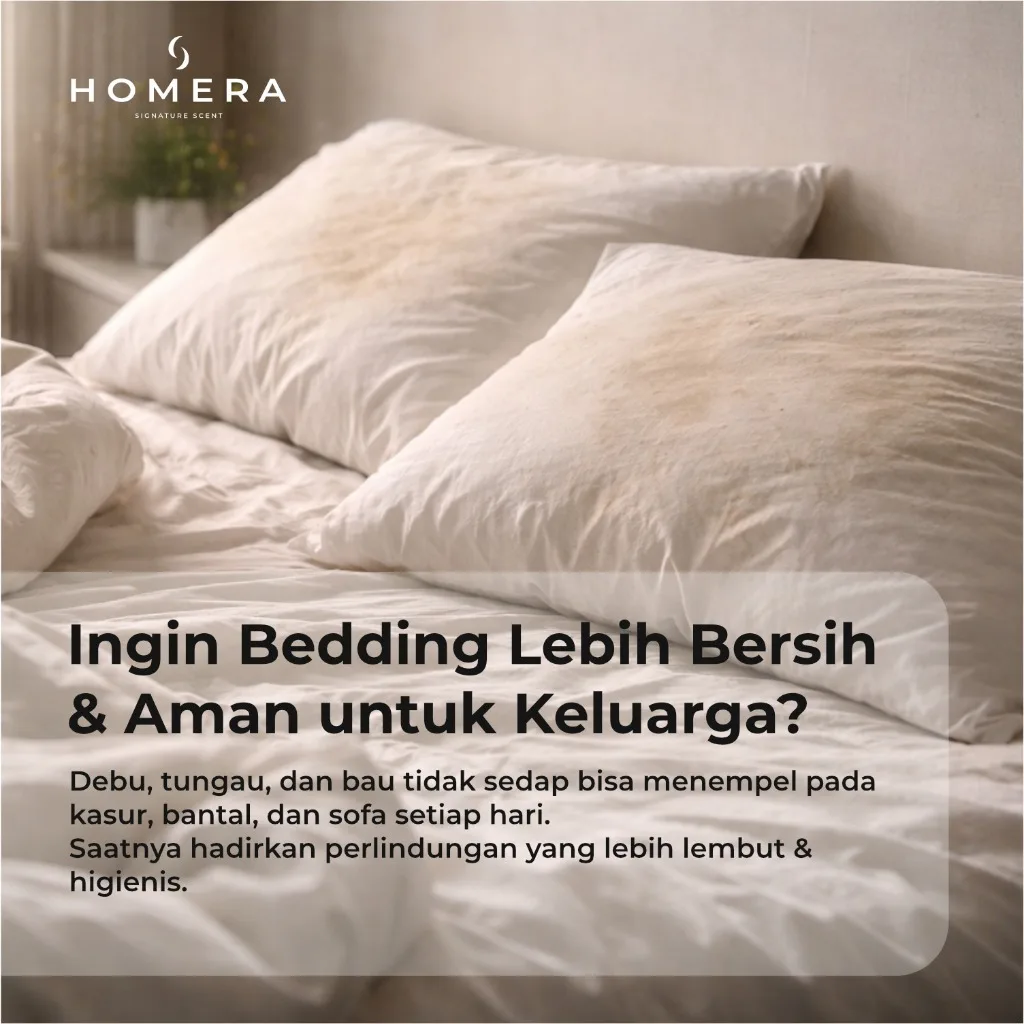 HOMERA Linen Spray Baby Clean 100ml Anti Bakteri Pewangi Sprei Pengharum Kamar Tahan Lama