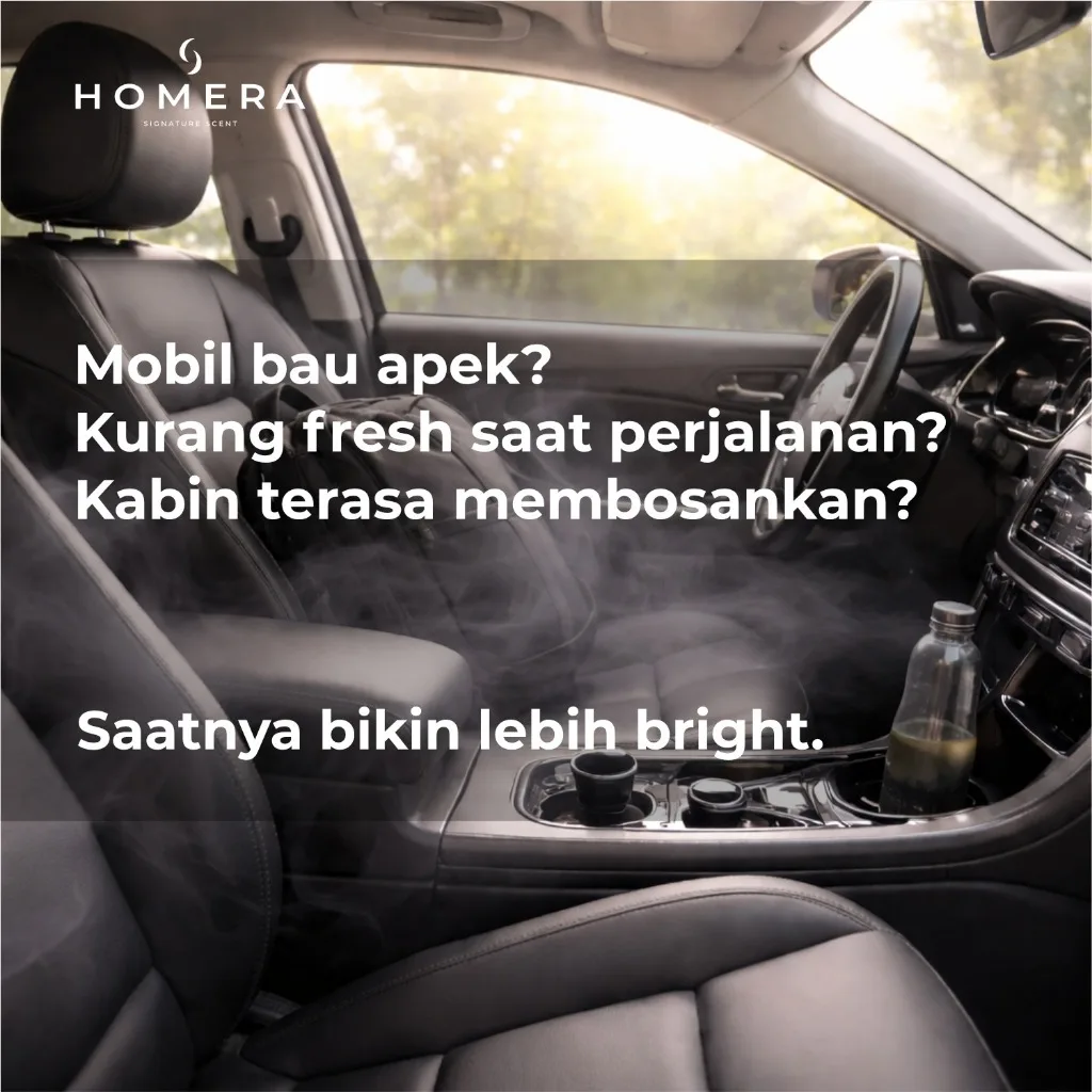 HOMERA Parfum Mobil Orange Fresh 70ml Car Air Freshener Wangi Jeruk Segar Tahan Lama Anti Bau