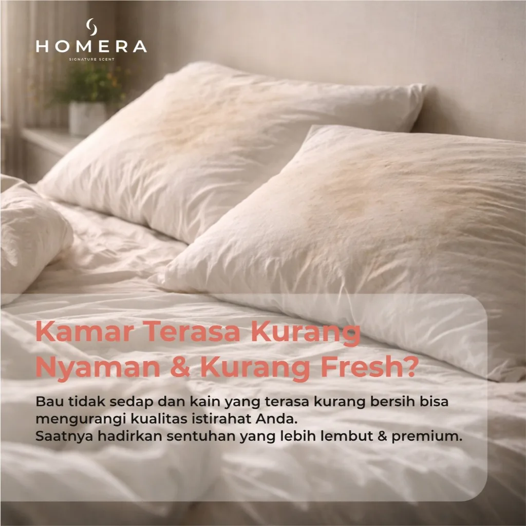 HOMERA Linen Spray Soft Floral Musk 100ml Anti Bakteri Pewangi Sprei Kasur Tahan Lama