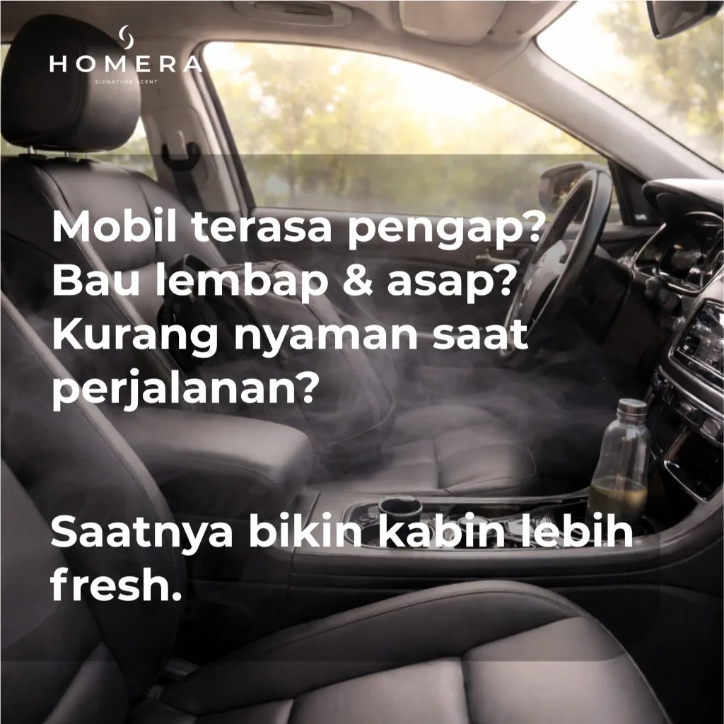 HOMERA Parfum Mobil Ocean Fresh 70ml Car Air Freshener Wangi Segar Tahan Lama Anti Bau Premium