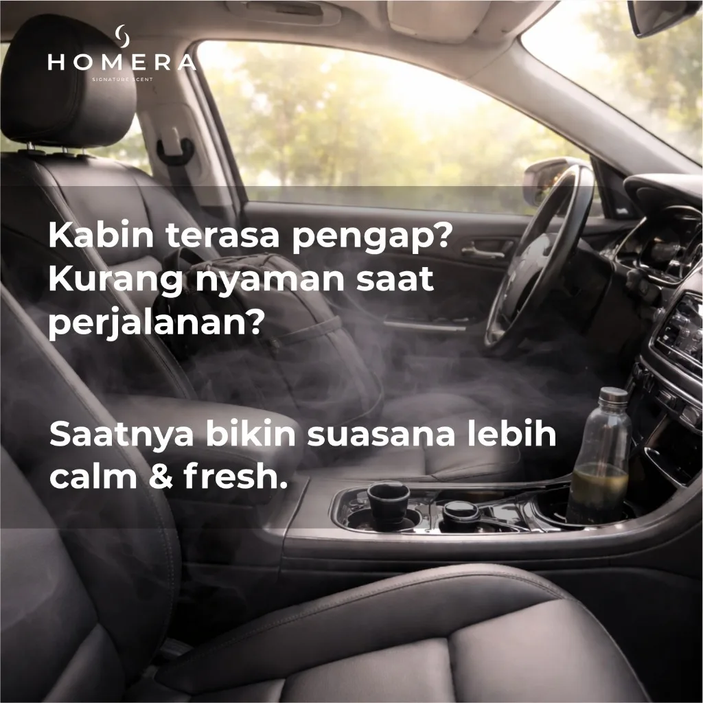HOMERA Parfum Mobil Sakura Blossom 70ml Car Air Freshener Wangi Floral Tahan Lama Anti Bau