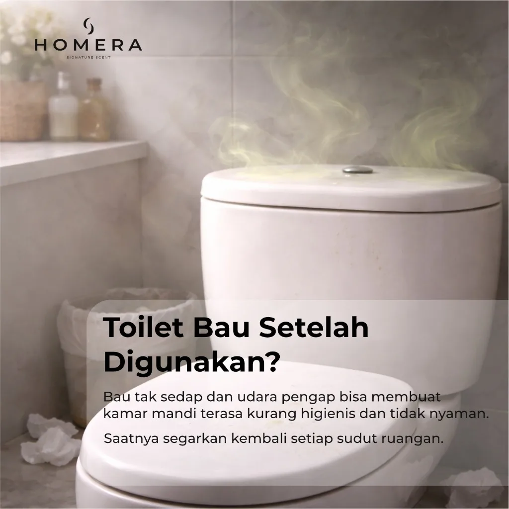HOMERA Toilet Deodorizer Lemon Fresh 100ml Pengharum WC Kamar Mandi Anti Bau Sanitizer