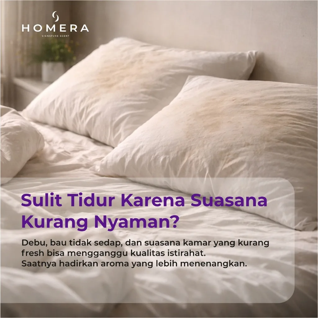 HOMERA Linen Spray Lavender Silk 100ml Anti Bakteri Pewangi Sprei Pengharum Kamar