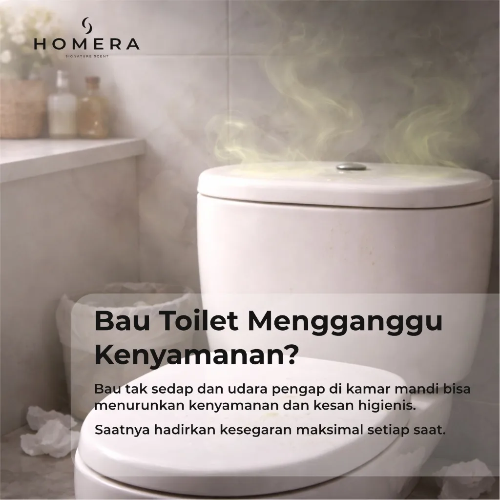 HOMERA Toilet Deodorizer Sanitizer Eucalyptus 100ml Pengharum Kamar Mandi dan Toilet Fresh Anti Bau