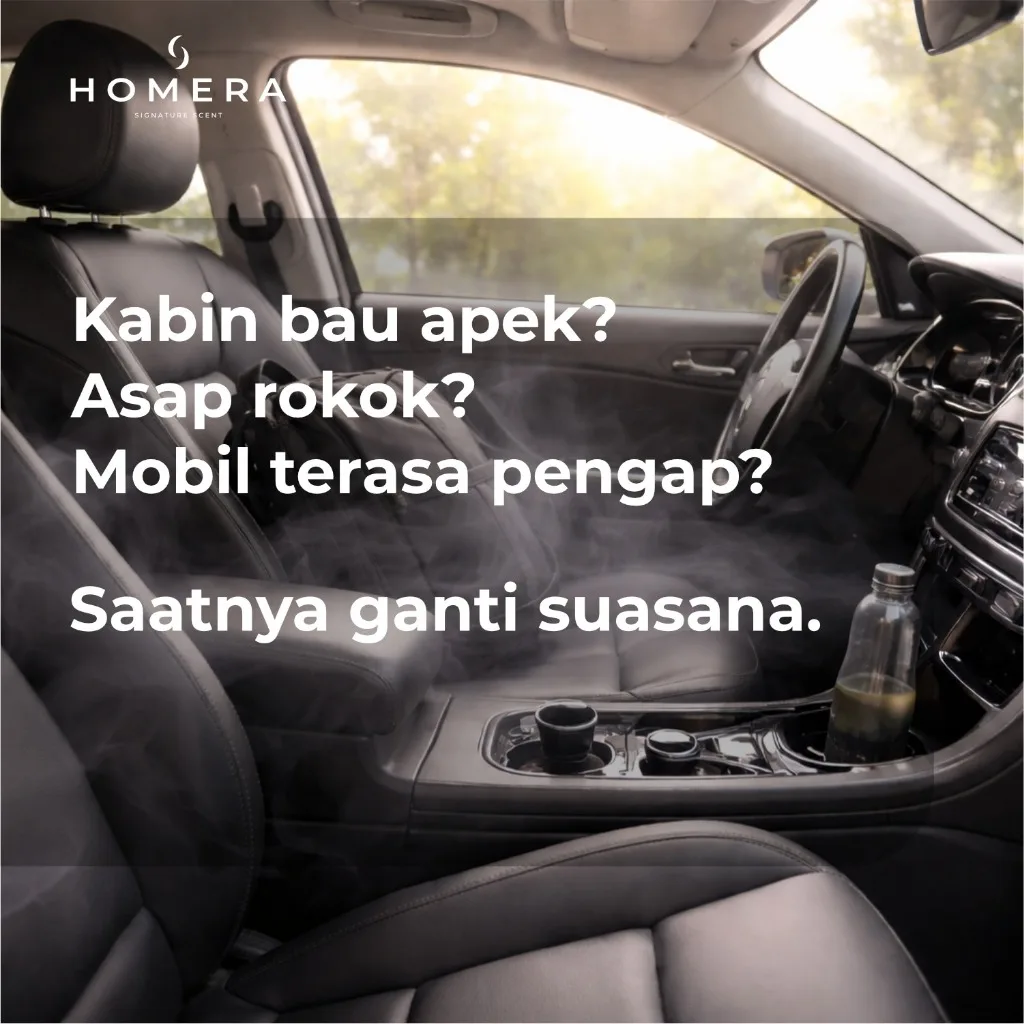 HOMERA Parfum Mobil Coffee 70ml Car Air Freshener Aroma Kopi Tahan Lama Anti Bau Wangi Premium