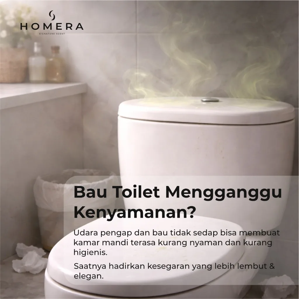HOMERA Toilet Deodorizer Sakura Blossom 100ml Pengharum Toilet dan Kamar Mandi Fresh Anti Bau