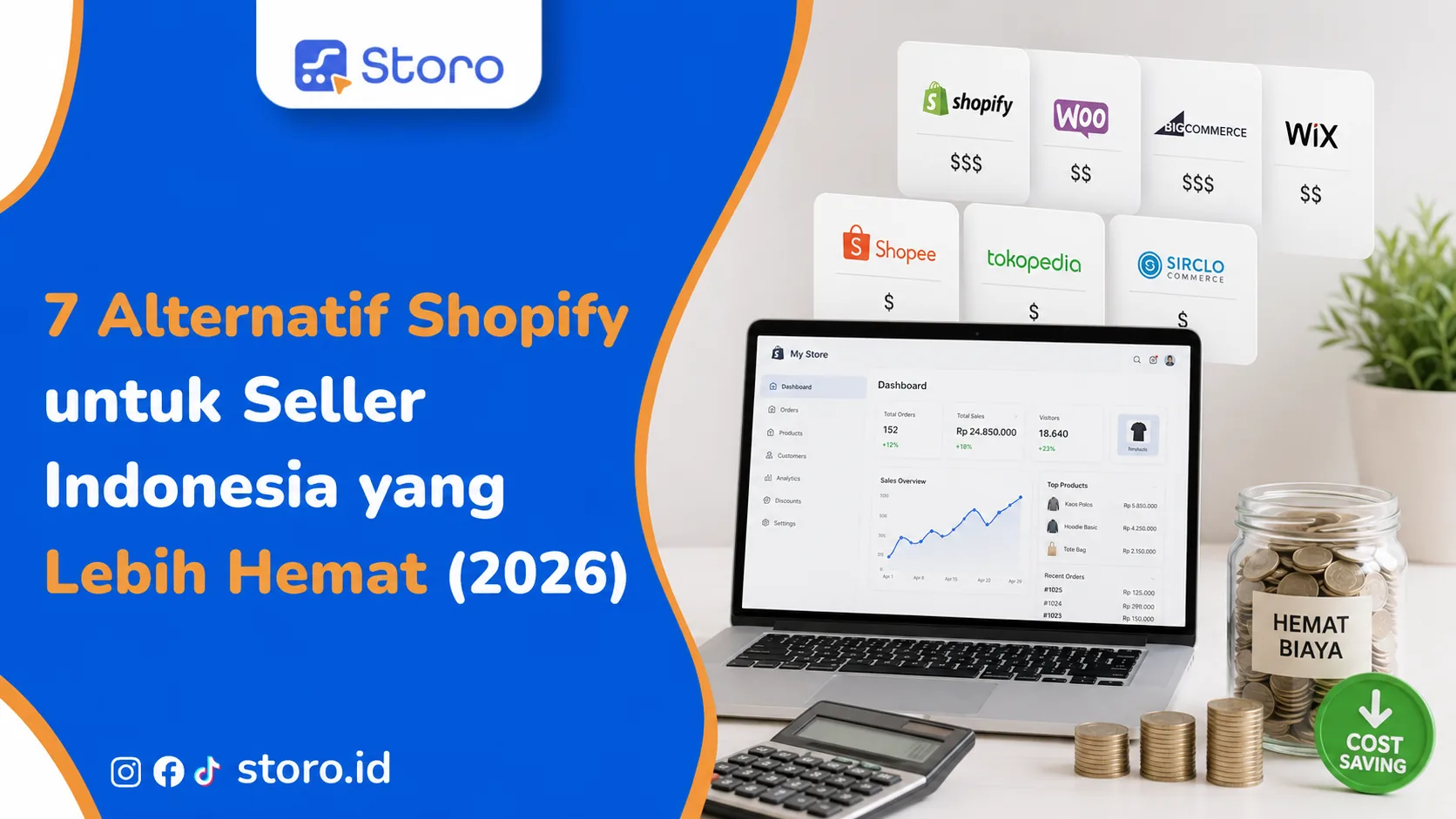 7 Alternatif Shopify untuk Seller Indonesia yang Lebih Hemat (2026)