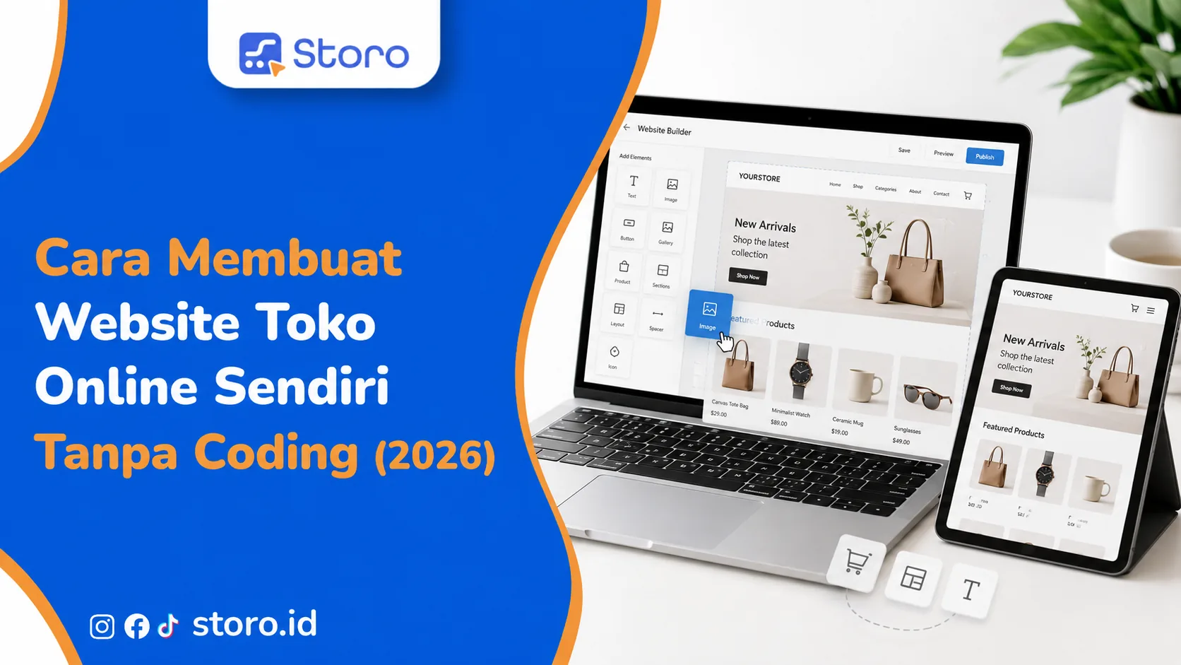 Cara Membuat Website Toko Online Sendiri Tanpa Coding (2026)