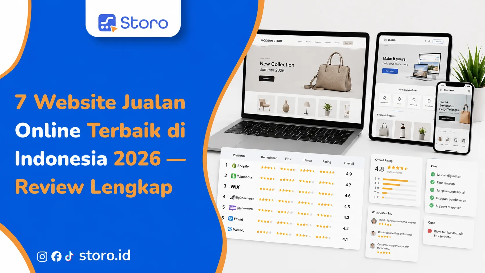 7 Website Jualan Online Terbaik di Indonesia 2026 — Review Lengkap