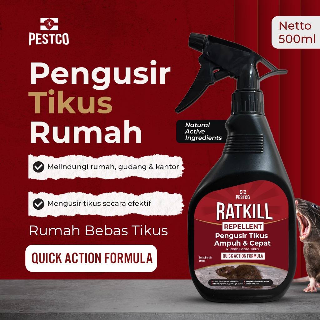 PESTCO Racun Tikus 500ml Rodent Repellent Anti Tikus Ampuh Pengusir Tikus Rumah & Mobil