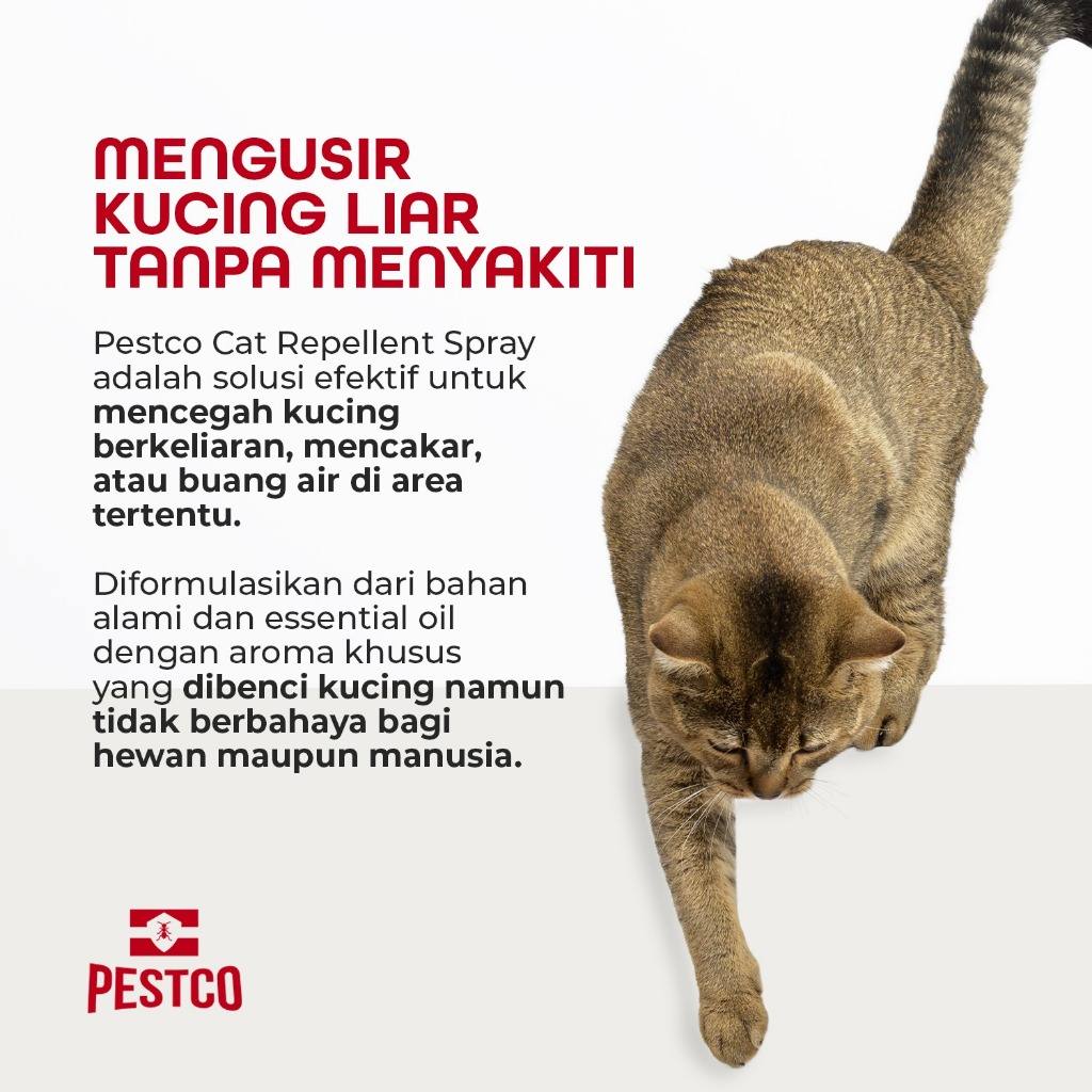 Pestco Cat Repellent Spray Pengusir Kucing Liar Alami Anti Pipis Anti Cakar Aman Untuk Hewan 500ml