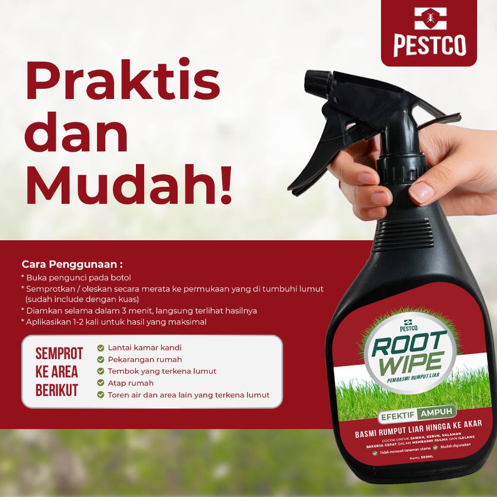PESTCO Algae Pro Remover 500ml Cairan Pembasmi Lumut Tembok Lantai Paving Aman & Ampuh