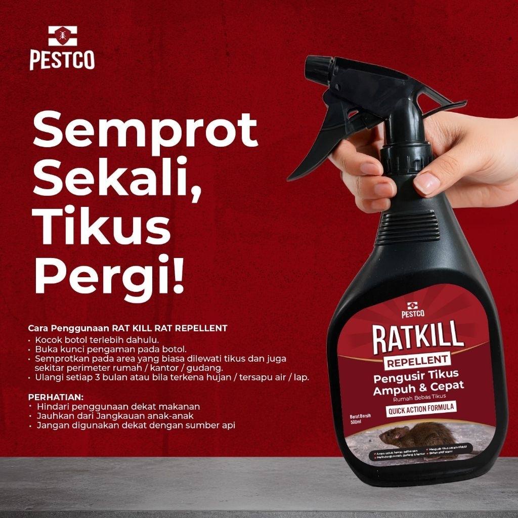 PESTCO Racun Tikus 500ml Rodent Repellent Anti Tikus Ampuh Pengusir Tikus Rumah & Mobil