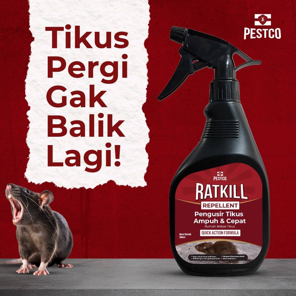 PESTCO Racun Tikus 500ml Rodent Repellent Anti Tikus Ampuh Pengusir Tikus Rumah & Mobil