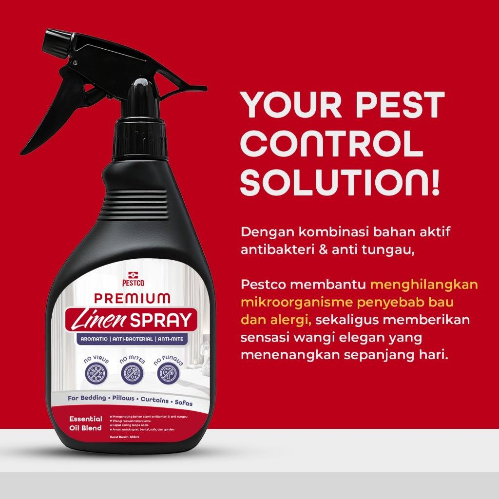 PESTCO Aromatherapy Linen Spray Premium Penghilang Bau Anti Tungau Anti Bakteri Wangi Mewah 500ml