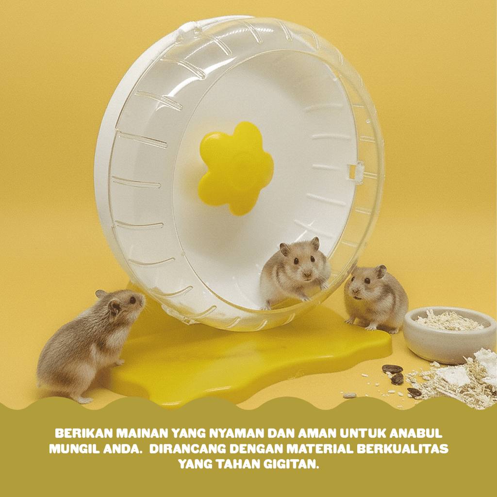 HAMARU Sweet Rolling Kincir Mainan & Latihan Olahraga Hamster Hewan Kecil