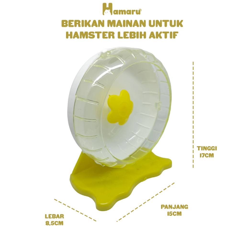 HAMARU Sweet Rolling Kincir Mainan & Latihan Olahraga Hamster Hewan Kecil