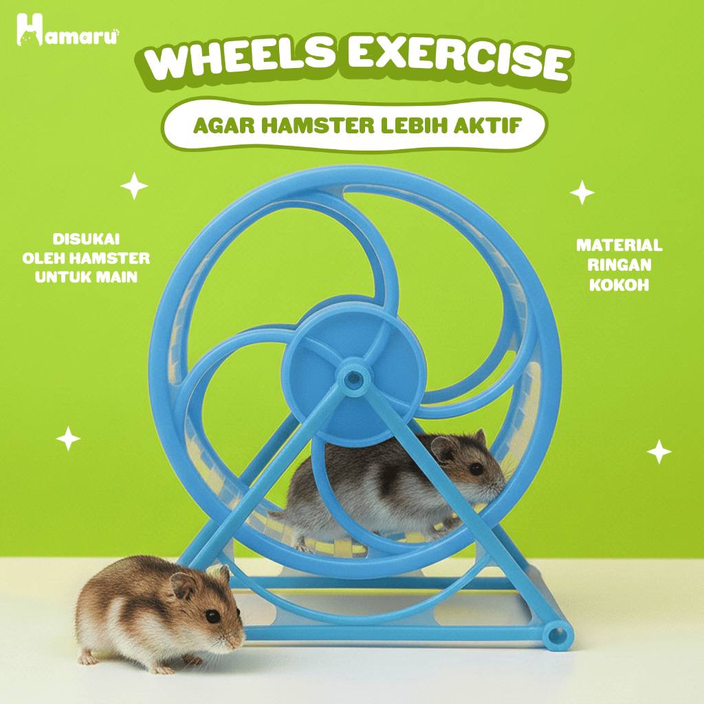 HAMARU Wheels Exercise Kincir Mainan & Latihan Olahraga Hamster Hewan Kecil