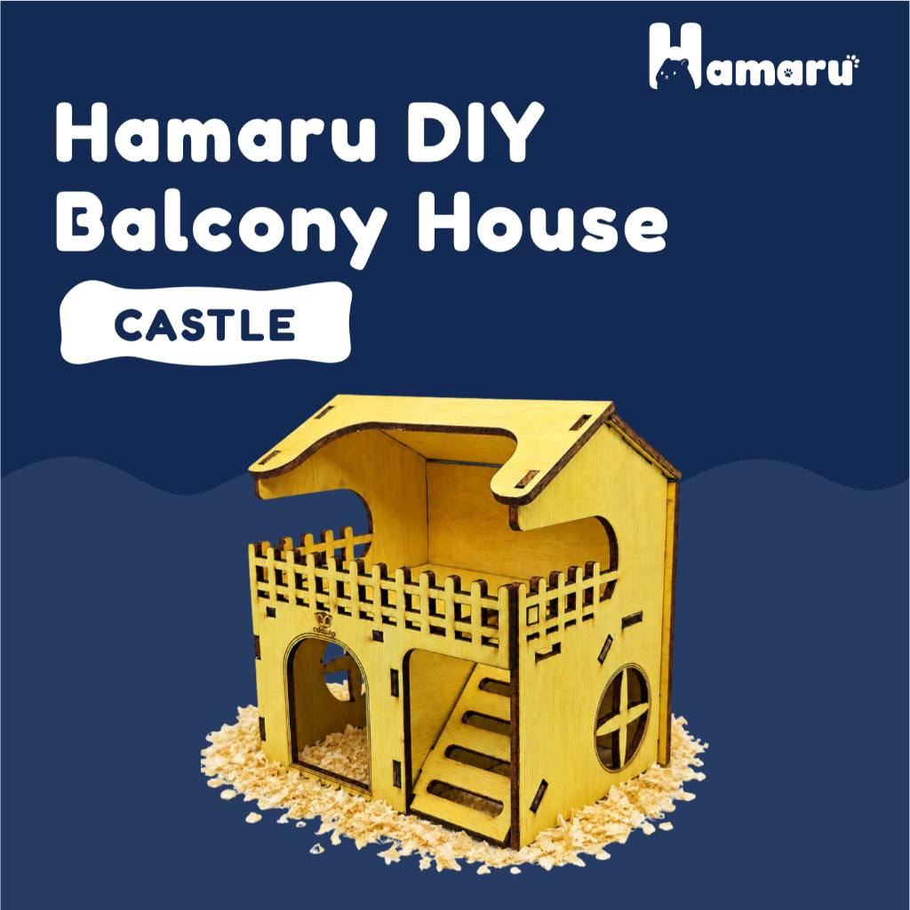 HAMARU Rumah Kayu Hamster DIY Rakitan Murah - Balcony House